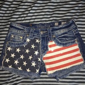 Miss me jeans US flag design size 24. Exclnt cond!